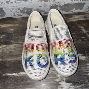 Michael Kors Jem Split Slip On Sneakers Size Youth 12‎ New